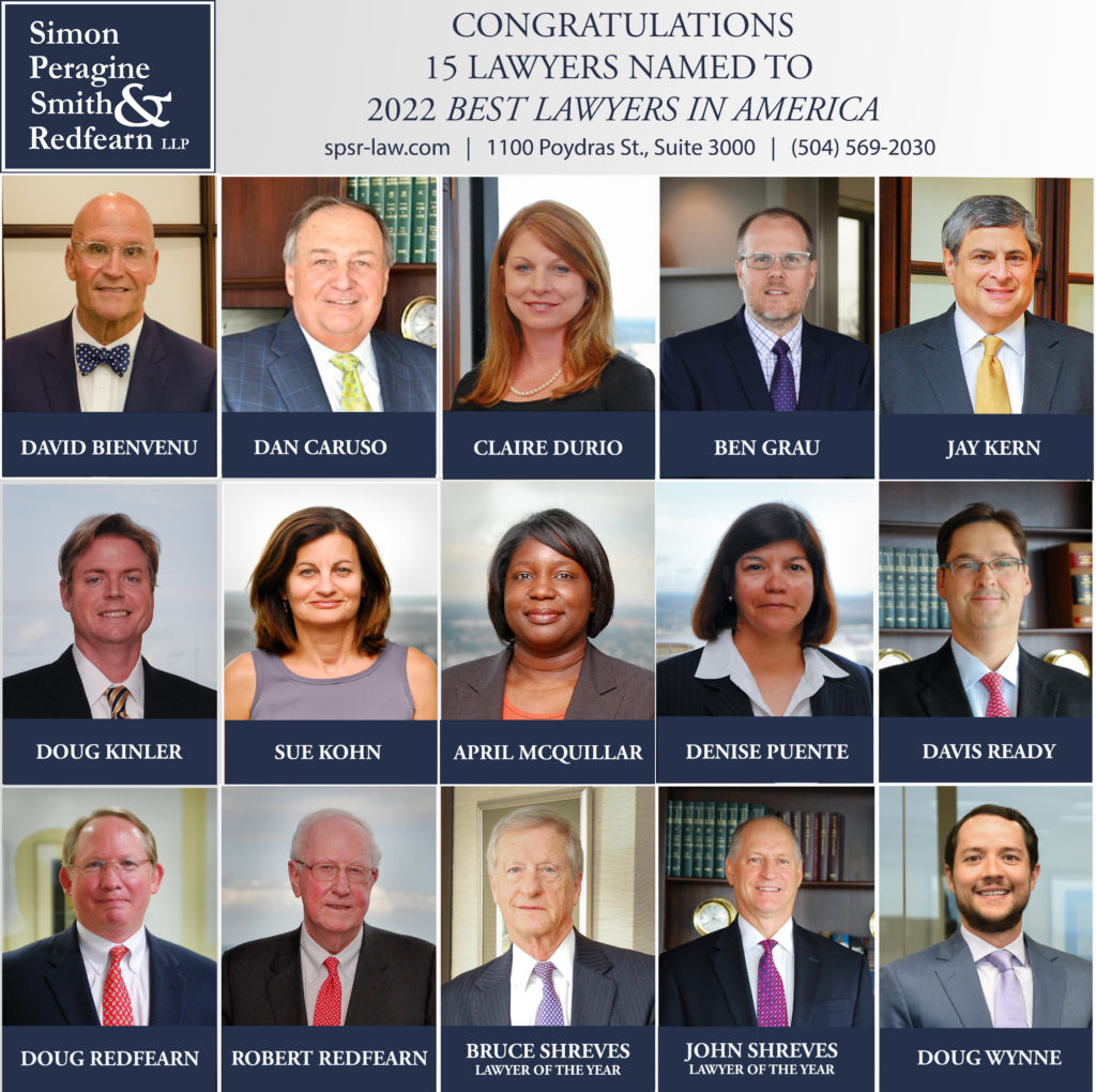 Fifteen Lawyers Named 2022 Best Lawyers in America Simon, Peragine